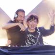 Roselyne Bachelot et Bob Sinclar, DJ set à quatre mains le 2 avril 2013 à la Gaîté Lyrique