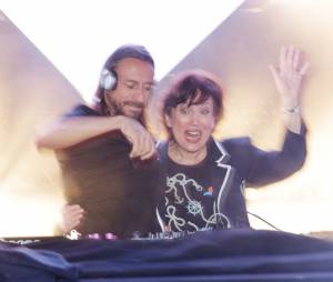 Roselyne Bachelot et Bob Sinclar, DJ set à quatre mains le 2 avril 2013 à la Gaîté Lyrique