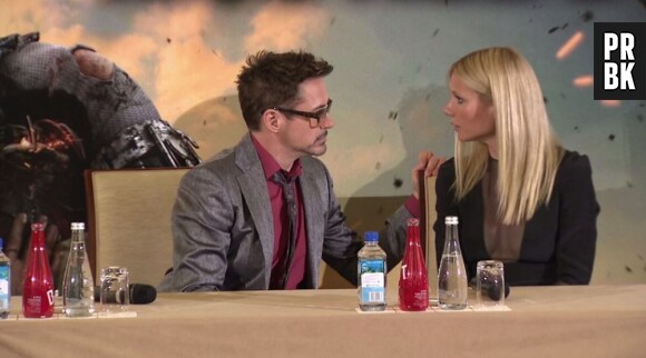 Robert Downey Jr et Gwyneth Paltrow aussi complices que leurs personnages dans Iron Man 3