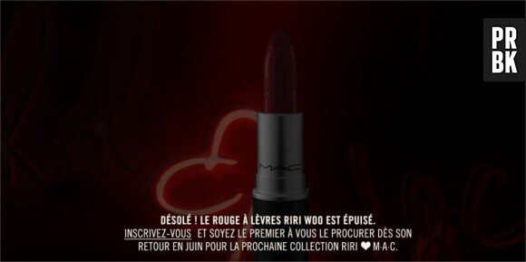 RiRi Woo, le rouge à lèvres de Rihanna, n'est plus disponible sur le site de MAC