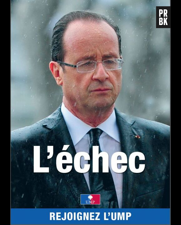 Une affiche forte pour le premier anniversaire de la présidence de François Hollande