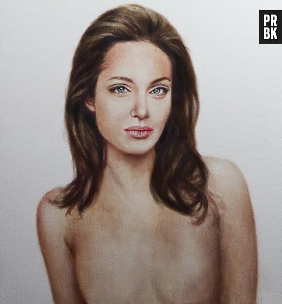 Portrait d'Angelina Jolie après sa mastectomie, de Johan Andersson