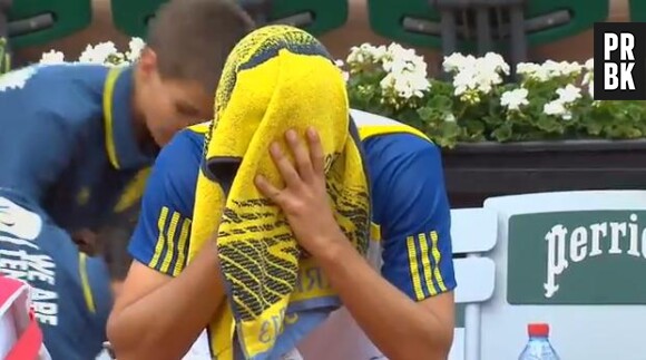 Mikhail Youzhni a le sang chaud à Roland Garros 2013.