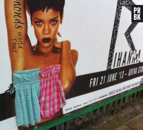 Rihanna rhabillée à Dublin