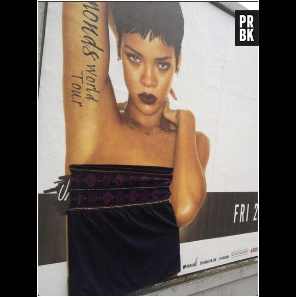 Les seins de Rihanna choquent Dublin