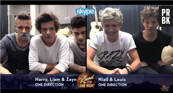 One Direction à moustaches