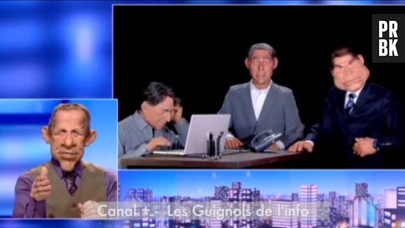 Les Guignols parodient l'affaire Tapie sur Canal +