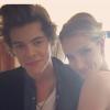 Harry Styles et Rosie Huntington Whiteley pendant leur photoshoot pour Glamour US