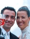 Xavi et Nuria Cunillera  : jeunes mariés souriants le 13 juillet 2013 en Catalogne