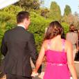Lionel Messi et Antonella Roccuzzo au mariage de Xavi, le 13 juillet 2013 en Catalogne