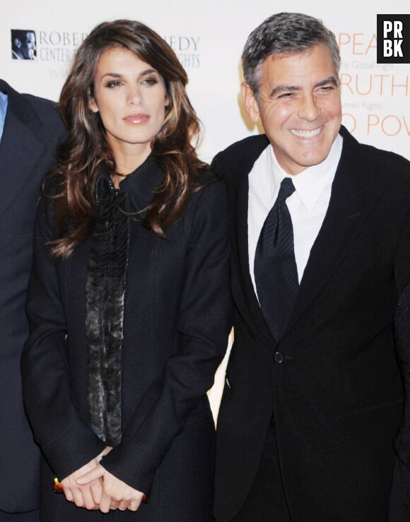 George Clooney et Elisabetta Canalis à New York en novembre 2010.