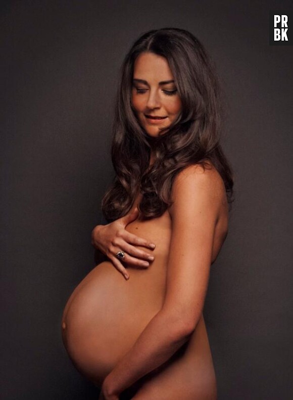 Kate Middleton nu et enceinte : son sosie prend la pose.