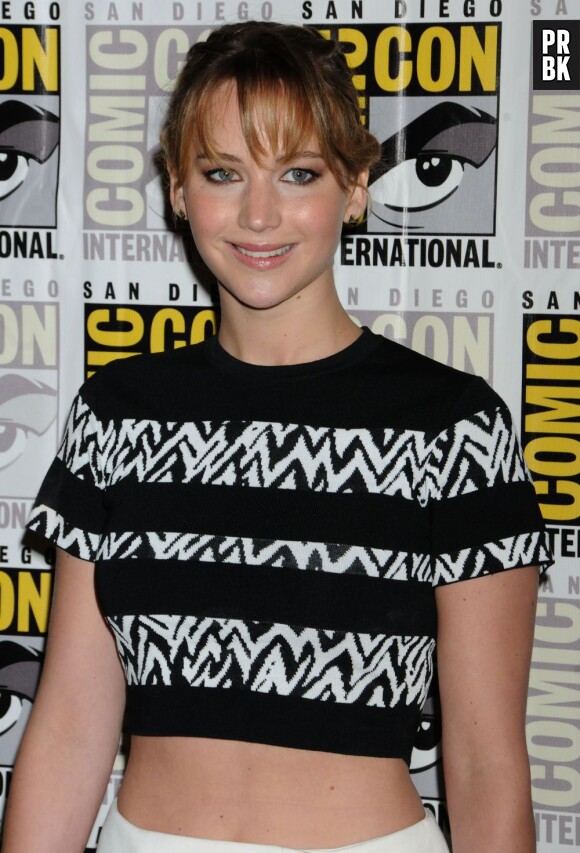 Jennifer Lawrence très détendue au Comic Con le 20 juillet 2013
