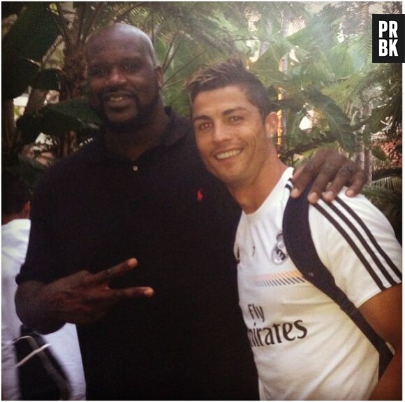 Cristiano Ronaldo et Shaquille O'Neal, le 5 août 2013 sur Instagram