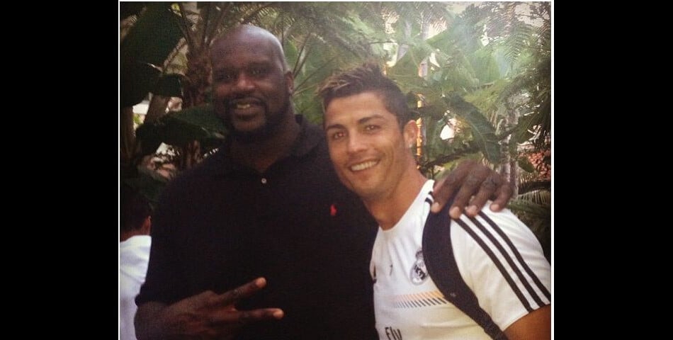 Cristiano Ronaldo et Shaquille O&#039;Neal, le 5 août 2013 sur Instagram
