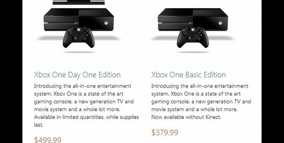 Xbox One &quot;Basic Edition&quot; : un pack à 379€ ?