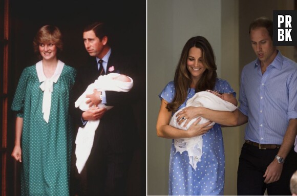 Kate Middleton en 2013 et Diana en 1982 : des sorties de maternité similaires ?