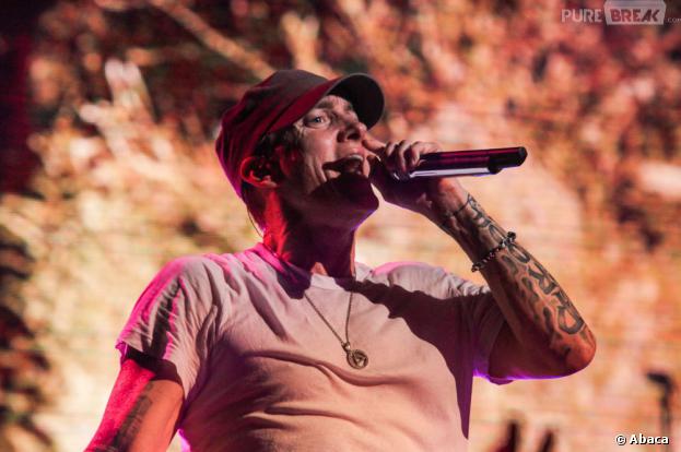 Eminem, en concert au Stade de France le 22 août 2013 après près de dix ans d'absence