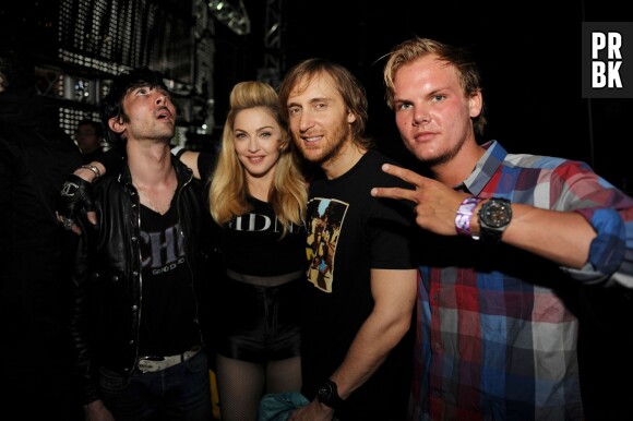 Justice, Madonna, David Guetta et Avicii , le 24 mars 2012