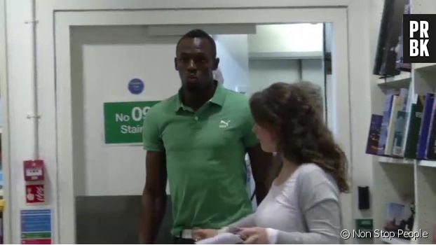 Usain Bolt à Londres pour la promo de &quot;Faster Than Lightning : My Autobiography&quot;, le 19 septembre 2013