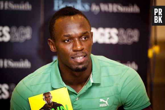 Usain Bolt à Londres pour la promo de "Faster Than Lightning : My Autobiography", le 19 septembre 2013