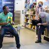 Usain Bolt à Londres pour la promo de "Faster Than Lightning : My Autobiography", le 19 septembre 2013