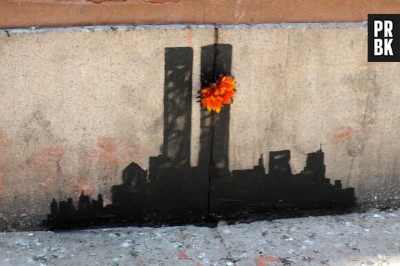 Banksy à New York : graffiti hommage au 11 septembre 2001