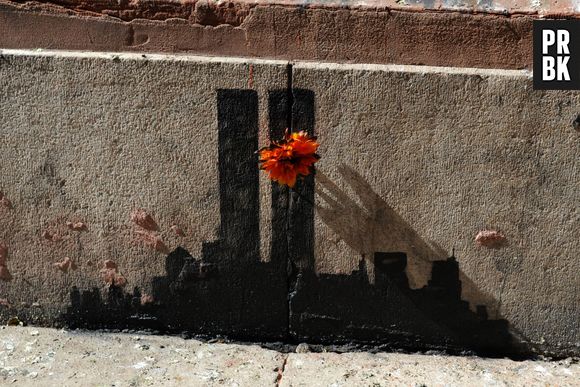 Banksy à New York : graffiti hommage au 11 septembre 2001