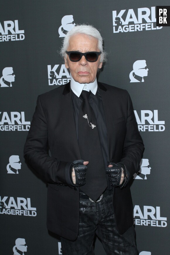Karl Lagerfeld toujours en uniforme noir et blanc