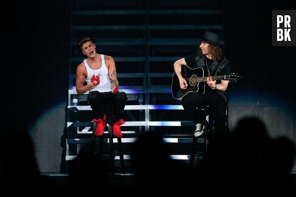 Justin Bieber, en concert à Shangaï en Chine pour le Believe Tour, le samedi 5 octobre 2013