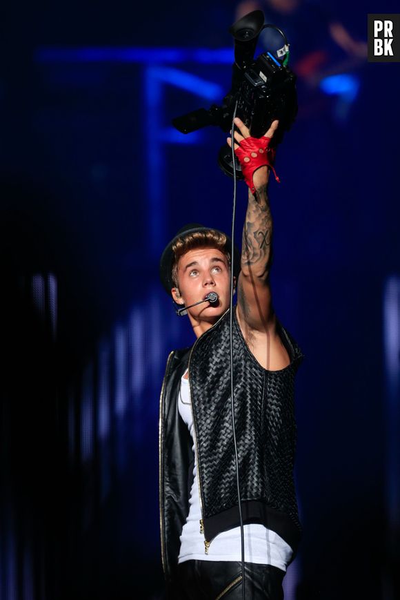 Justin Bieber, en concert à Shangaï en Chine pour le Believe Tour, le samedi 5 octobre 2013