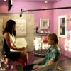 Glee saison 5, épisode 6 : Tyra Banks et Chord Overstreet dans une vidéo des coulisses