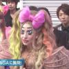 Lady Gaga maquillée en manga sur le plateau d'une émission tv japonaise, novembre 2013