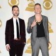 Macklemore &amp; Ryan Lewis pour l'annonce des nominations aux Grammy Awards 2014, à Los Angeles, le 6 décembre 2013