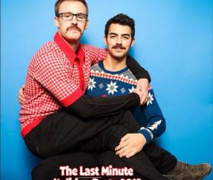 Les Jonas Borther sur leur carte de voeux pour Noël 2013