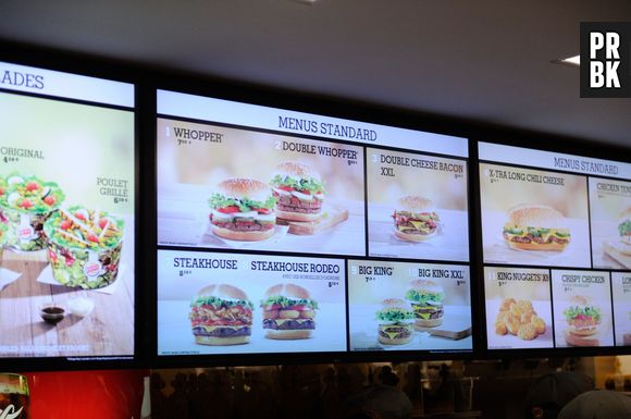 Burger King : effervescence totale pour l'ouverture du restaurant parisien à la Gare St Lazare le 16 décembre 2013