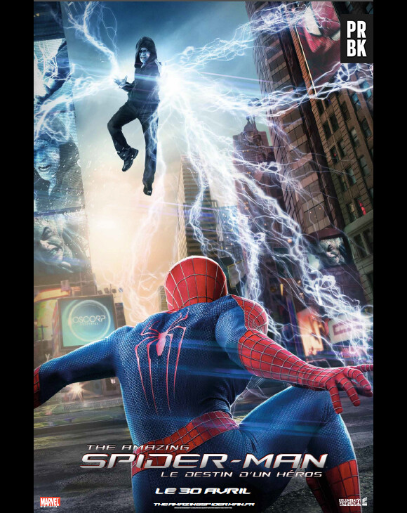 The Amazing Spider-Man 2 : Peter Parker face à Electro sur une affiche