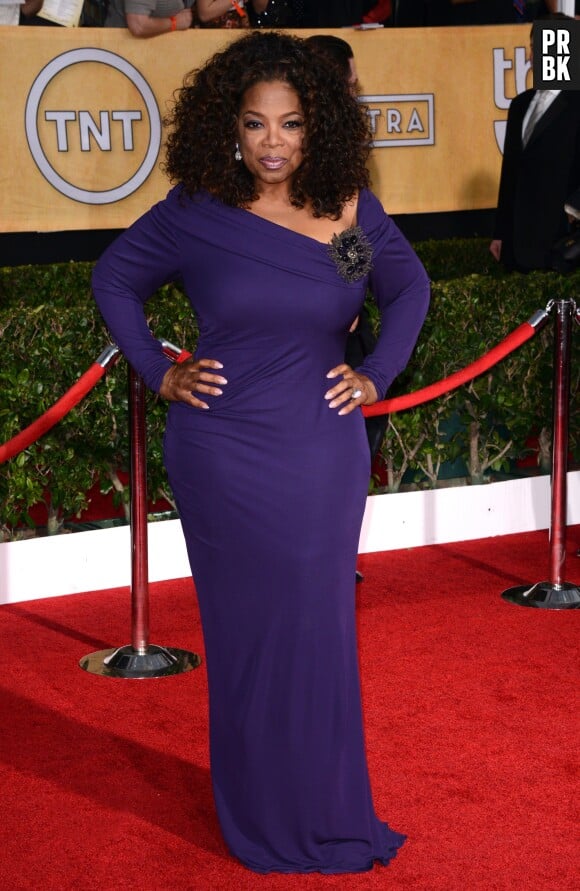 SAG Awards 2014 : Oprah Winfrey à Los Angeles le samedi 18 janvier