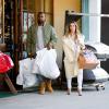 Kim Kardashian et Knye West lors d'une sortie shopping