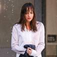 Fifty Shades of Grey : Dakota Johnson trempée pour le tournage du film
