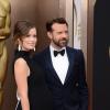 Olivia Wilde et Jason Sudeikis sur le tapis-rouge des Oscars le 2 mars 2014