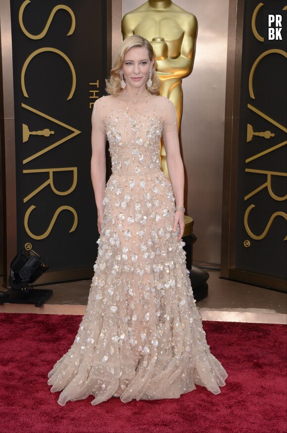 Cate Blanchett sur le tapis-rouge des Oscars le 2 mars 2014