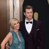 Chris Hemsworth et Elsa Pataky sur le tapis-rouge des Oscars le 2 mars 2014