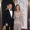 Brad Pitt et Angelina Jolie sur le tapis-rouge des Oscars le 2 mars 2014