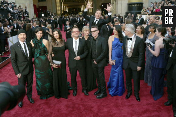 Benedict Cumberbatch et U2 sur le tapis rouge des Oscars 2014