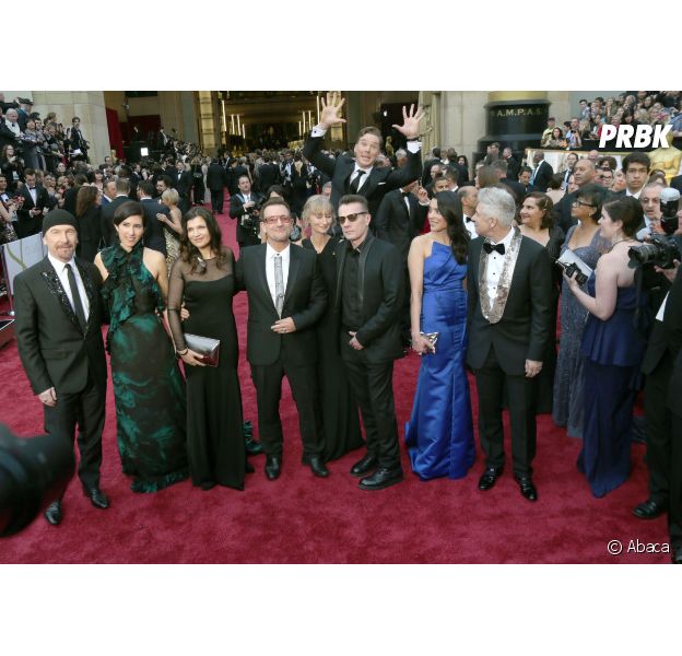 Le phénomène photobombing aux Oscars 2014 avec Benedict Cumberbect et U2