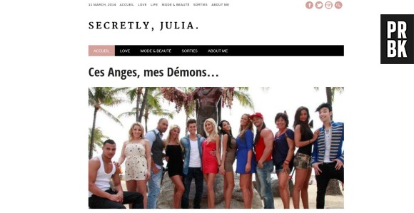 Les Anges : Julia Flabat a lancé une application pour son blog