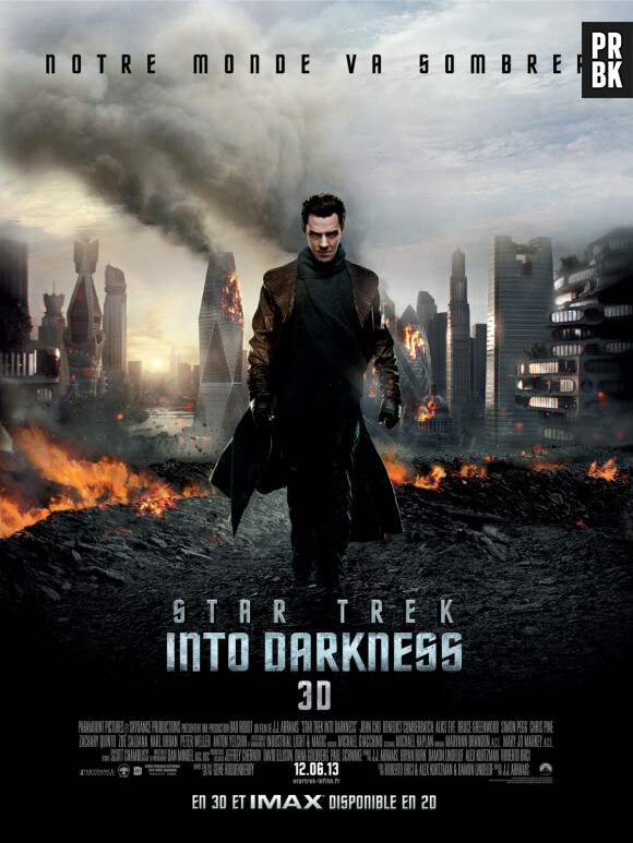 Benedict Cumberbatch sur une affiche de Star Trek Into Darkness