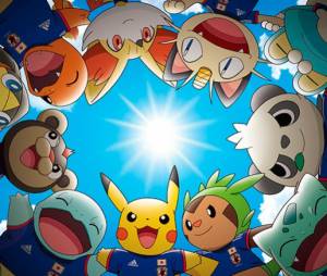 Pikachu est la mascotte officielle de l'Equipe du Japon pendant la Coupe du Monde 2014