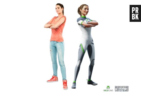 Laury Thilleman et son avatar de Kinect Sports Rivals